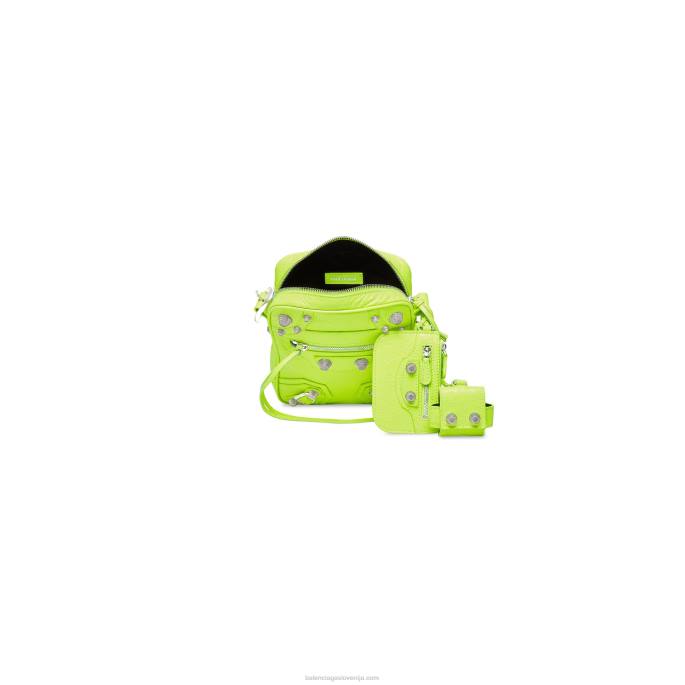 moška torba za čez ramo le cagole Balenciaga fluo rumena N4DP1287