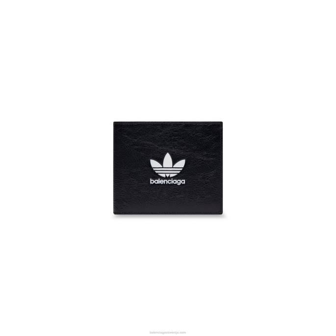 moška kvadratna zložena denarnica adidas Balenciaga Črna N4DP1382