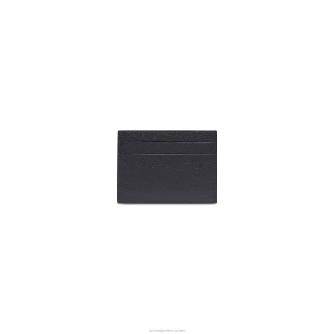 moški imetnik gotovinske kartice Balenciaga črnobela N4DP1387