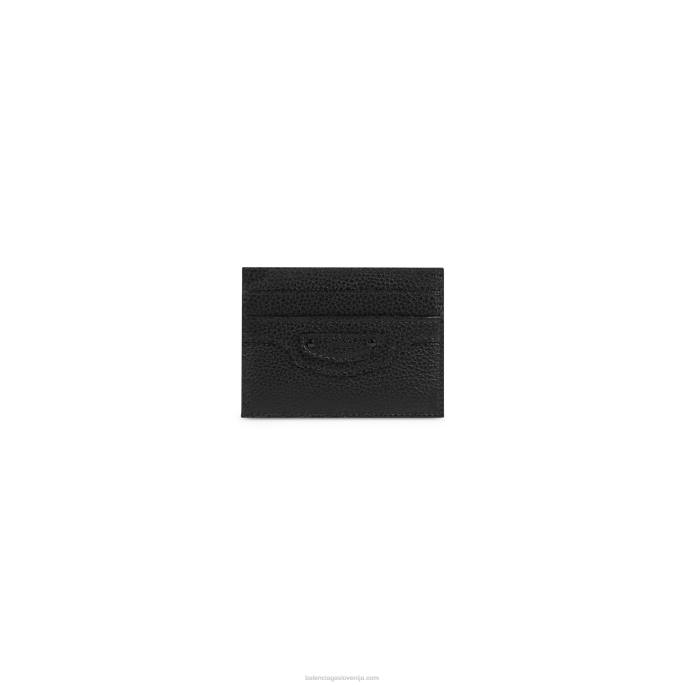 moški neo classic držalo za kartice Balenciaga Črna N4DP1415