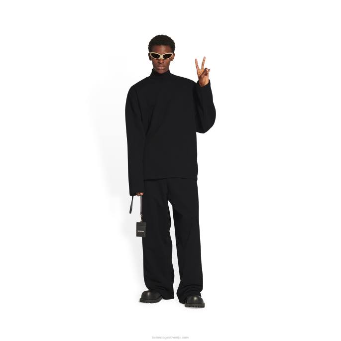 moški nosilec denarne kartice in značke Balenciaga Črna N4DP1409