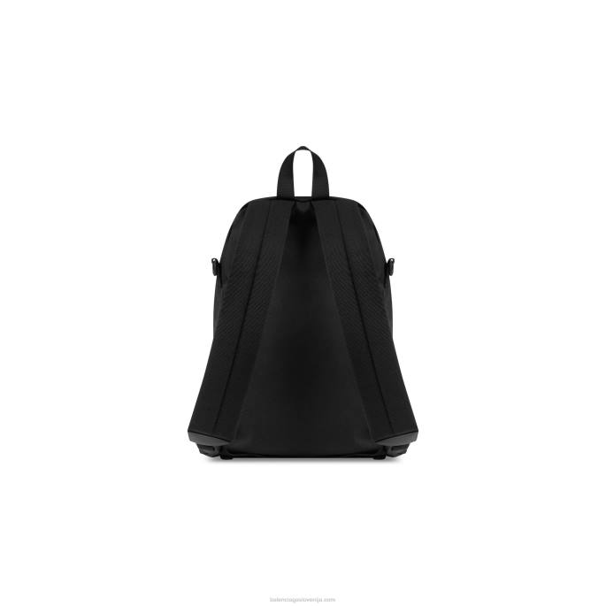 moški športni nahrbtnik čez ramo Balenciaga črnobela N4DP1349