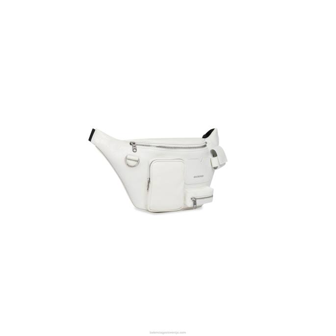 moški zelo zaposleni beltpack Balenciaga umazano bela N4DP1264