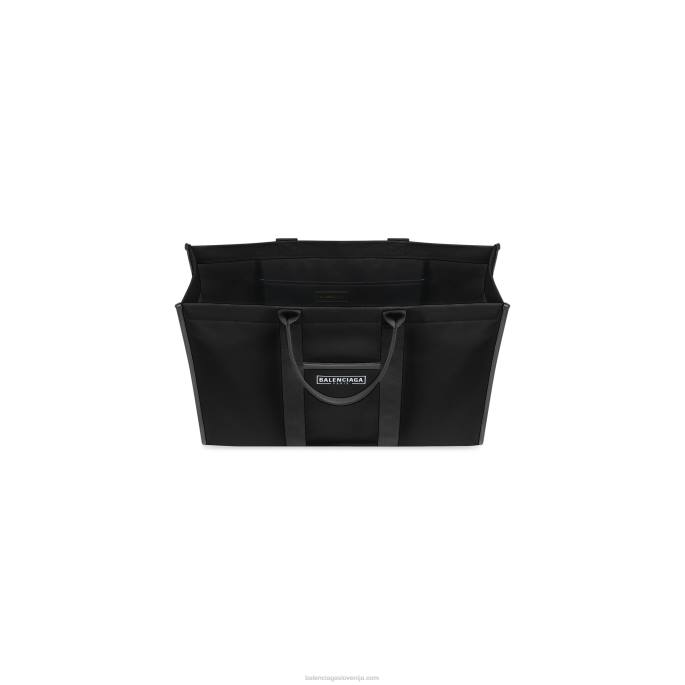 moška strojna velika torba Balenciaga Črna N4DP412