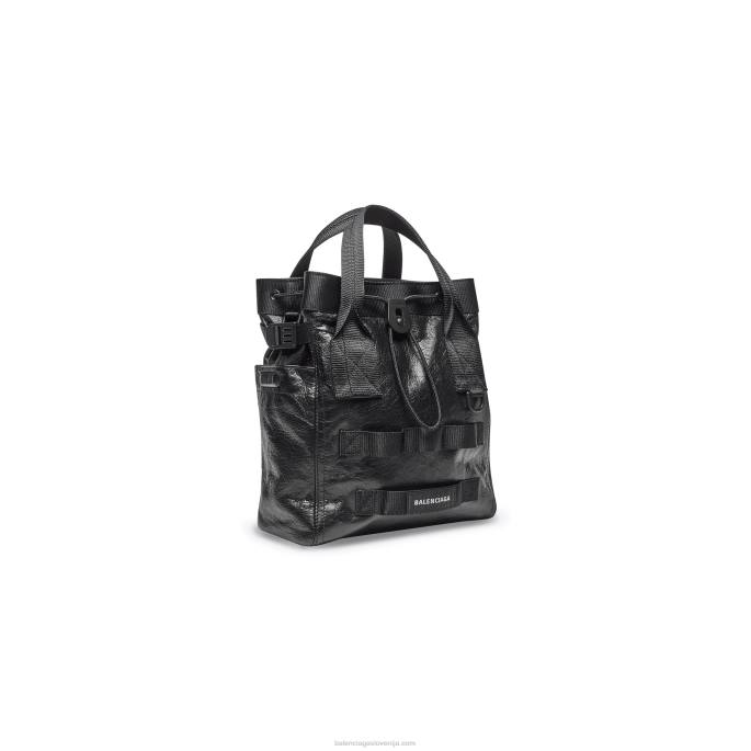 moška vojaška majhna torbica Balenciaga Črna N4DP1318