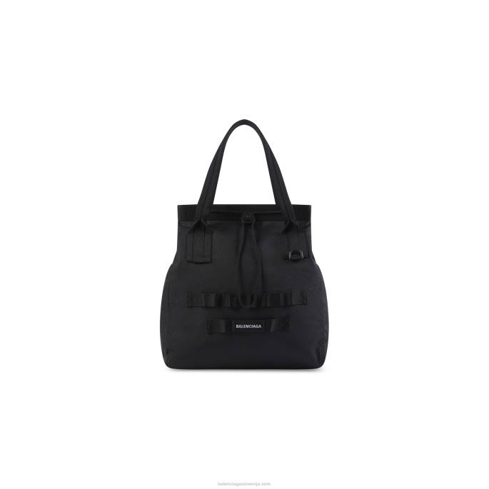 moška vojaška srednje torba Balenciaga Črna N4DP1339