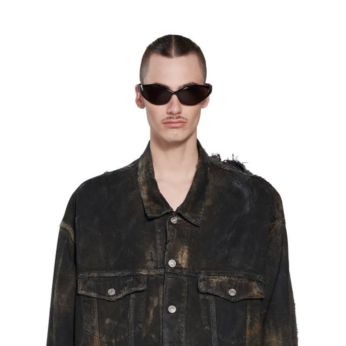 prevelika jakna Balenciaga Črna N4DP1045