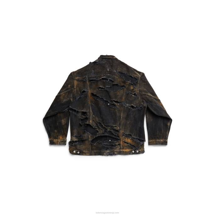 prevelika jakna Balenciaga Črna N4DP1045