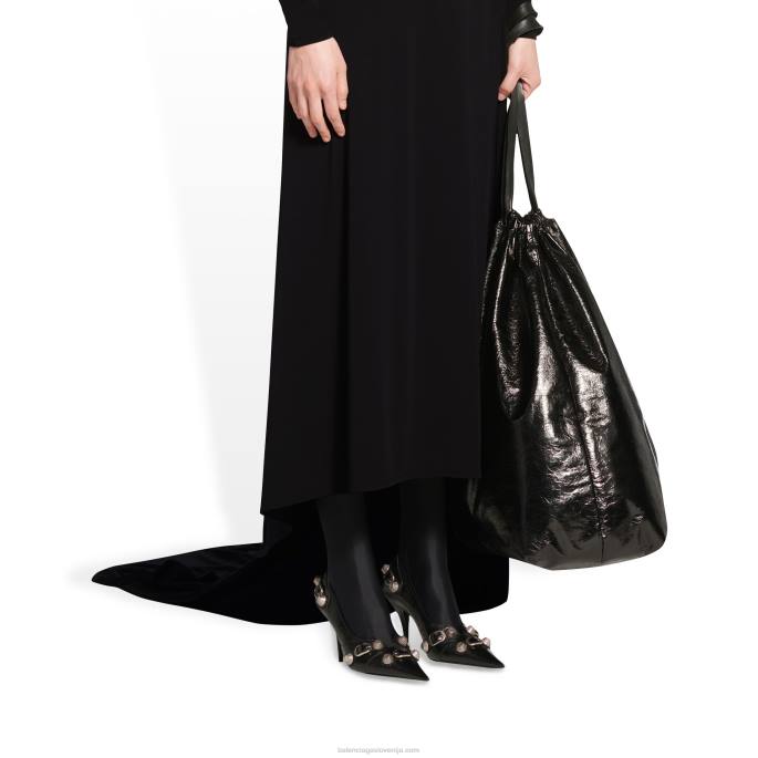 ženske copate cagole 90 mm Balenciaga Črna N4DP146