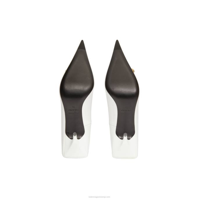 ženski kvadratni nož bb 80 mm črpalka Balenciaga bela N4DP193