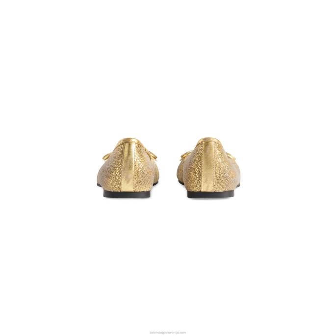 ženska leopold balerina Balenciaga zlato N4DP215