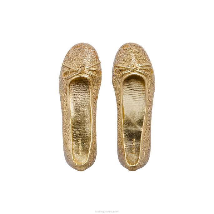 ženska leopold balerina Balenciaga zlato N4DP215