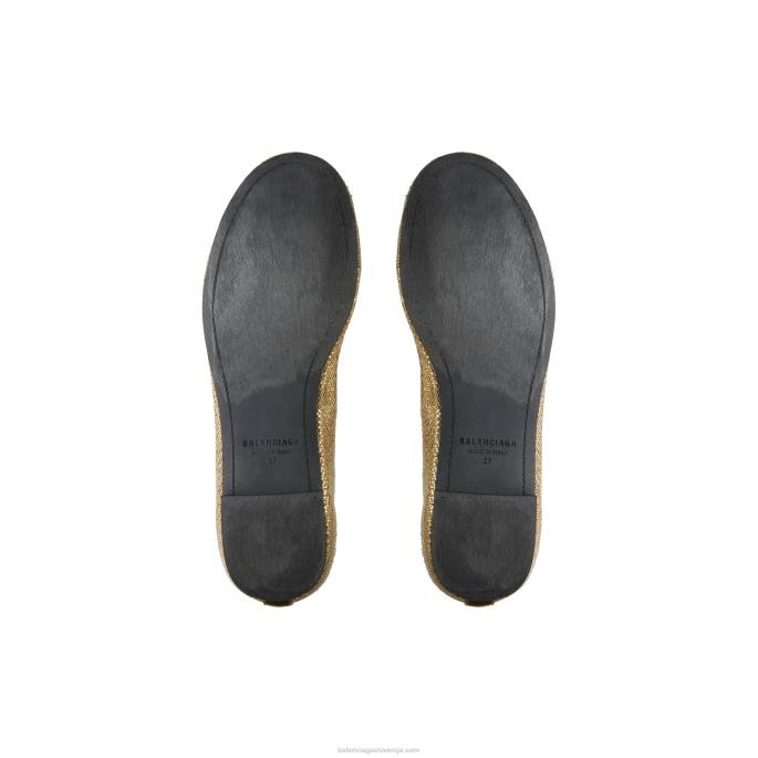 ženska leopold balerina Balenciaga zlato N4DP215