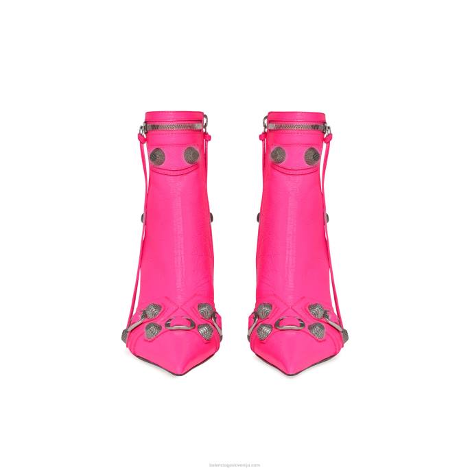 ženski škorenj cagole 90 mm Balenciaga fluo roza N4DP128
