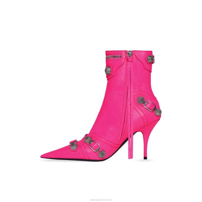 ženski škorenj cagole 90 mm Balenciaga fluo roza N4DP128
