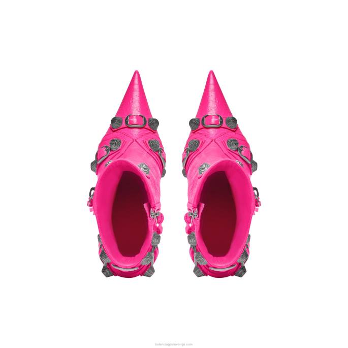 ženski škorenj cagole 90 mm Balenciaga fluo roza N4DP128