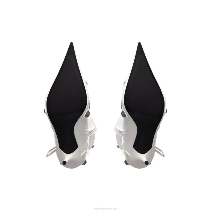 ženski škorenj cagole 90mm Balenciaga optika bela N4DP127