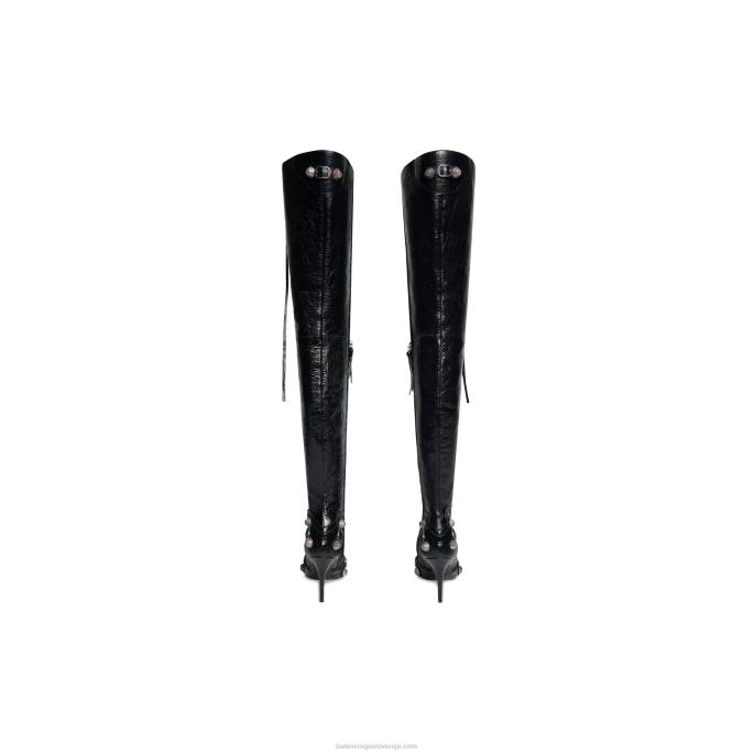 ženski škorenj čez koleno cagole 90mm Balenciaga Črna N4DP230