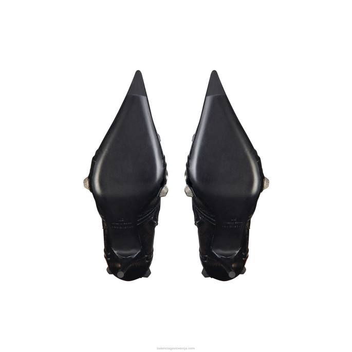 ženski škorenj čez koleno cagole 90mm Balenciaga Črna N4DP230