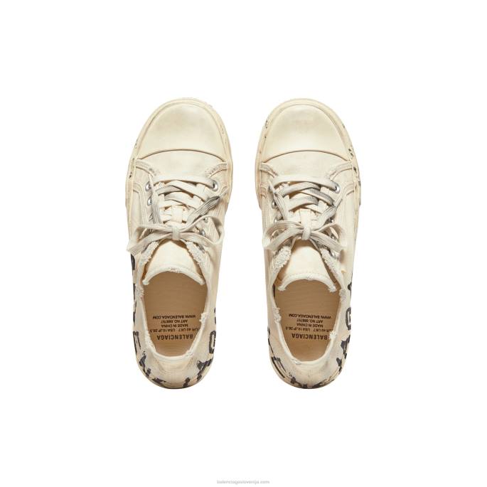 ženske nizke superge Paris z graffiti Balenciaga bela N4DP239