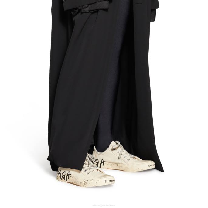 ženske nizke superge Paris z graffiti Balenciaga bela N4DP239