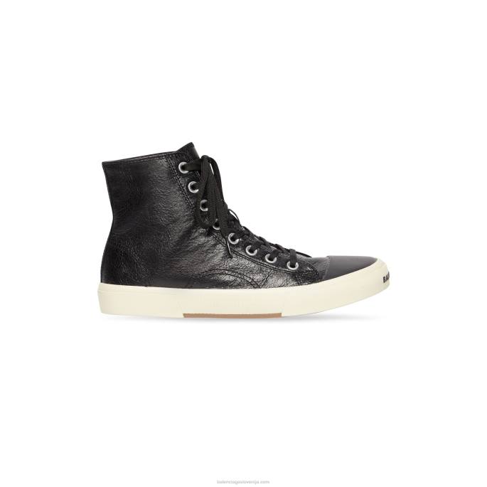 ženske visoke superge paris Balenciaga Črna N4DP166