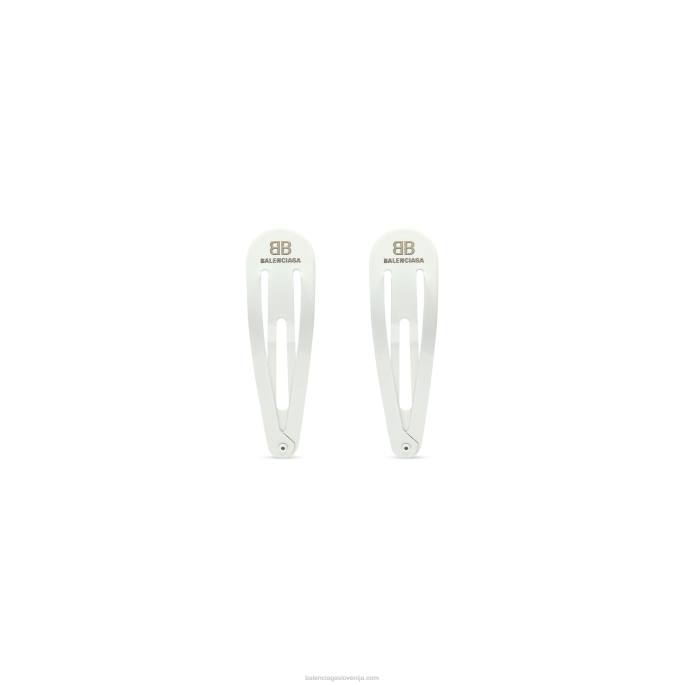 ženski komplet sponk Holli Balenciaga bela N4DP874