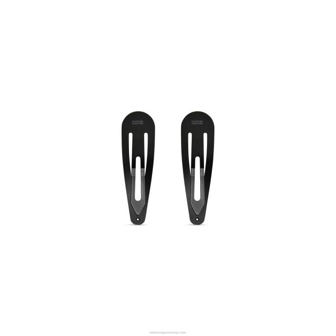 ženski komplet sponk Holli Balenciaga Črna N4DP875