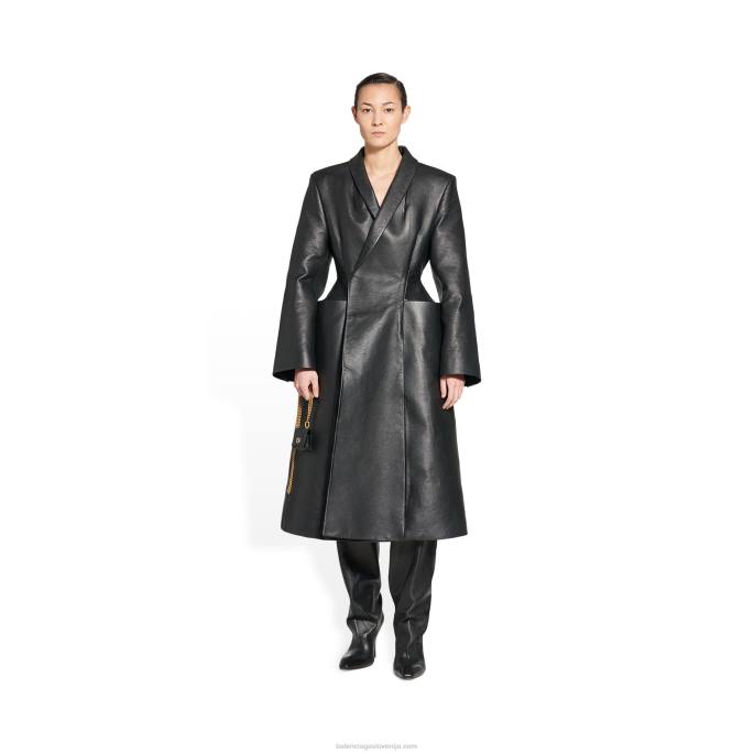 žensko držalo za slušalke v obliki peščene ure Balenciaga Črna N4DP795