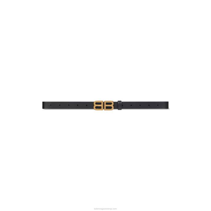 ženske bb peščene ure tanek pas Balenciaga Črna N4DP833