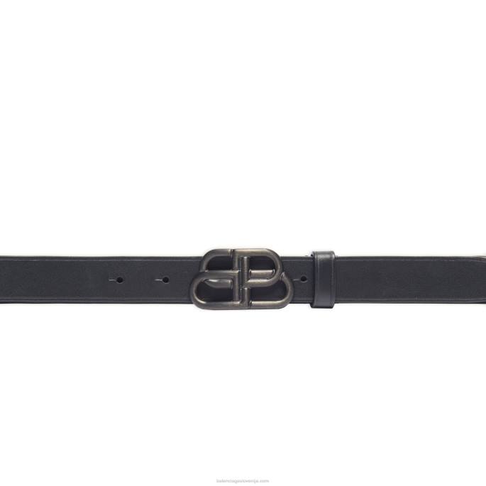 ženske bb tanek pas Balenciaga Črna N4DP842