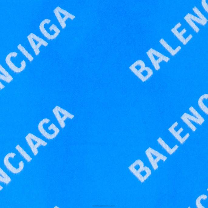 ženski šal 50/50 Balenciaga električno modra N4DP811