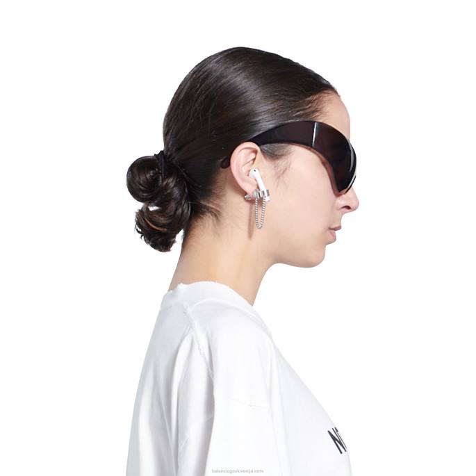 ženska maska ​​mačji modni dodatek Balenciaga Črna N4DP863