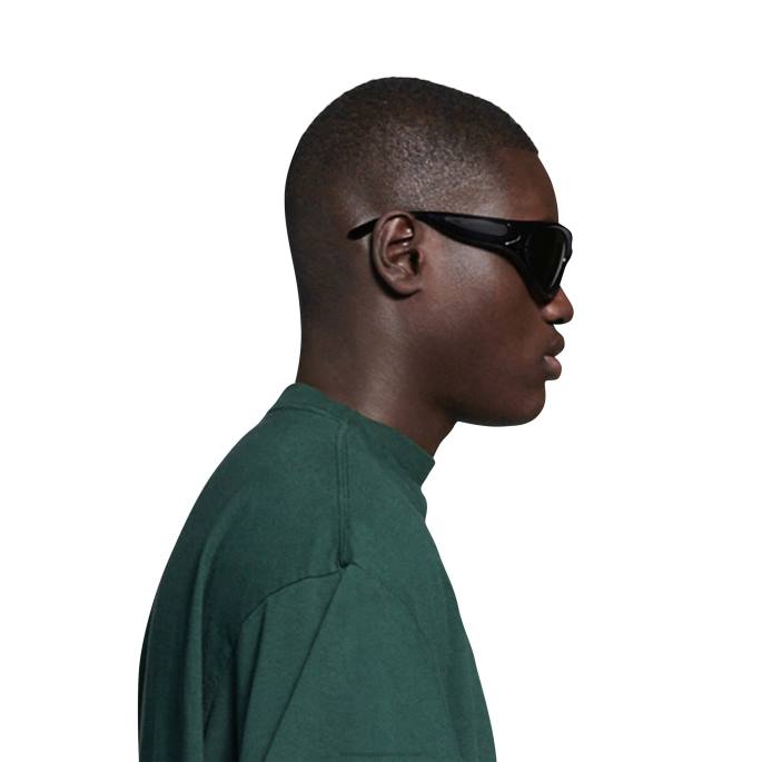 ženska okrogla sončna očala swift Balenciaga Črna N4DP747