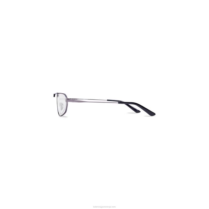 ženska ovalna sončna očala tag 2.0 Balenciaga temno srebrna N4DP786