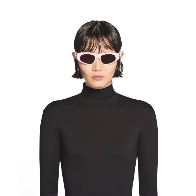 ženska sončna očala dynasty z D okvirjem Balenciaga roza N4DP729