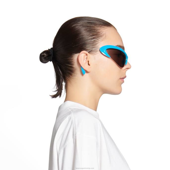 ženska sončna očala iz žične mačke Balenciaga turkizna N4DP768