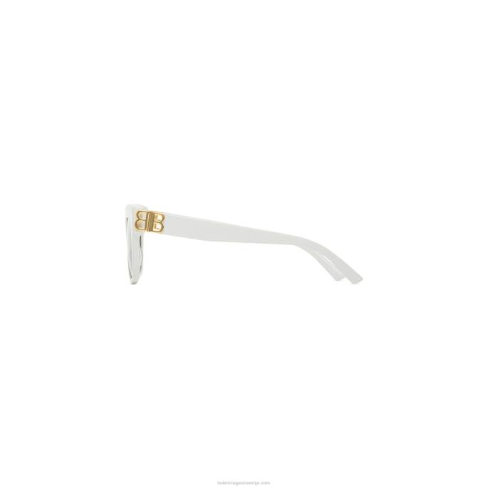 ženska sončna očala z metulji dynasty Balenciaga bela N4DP745