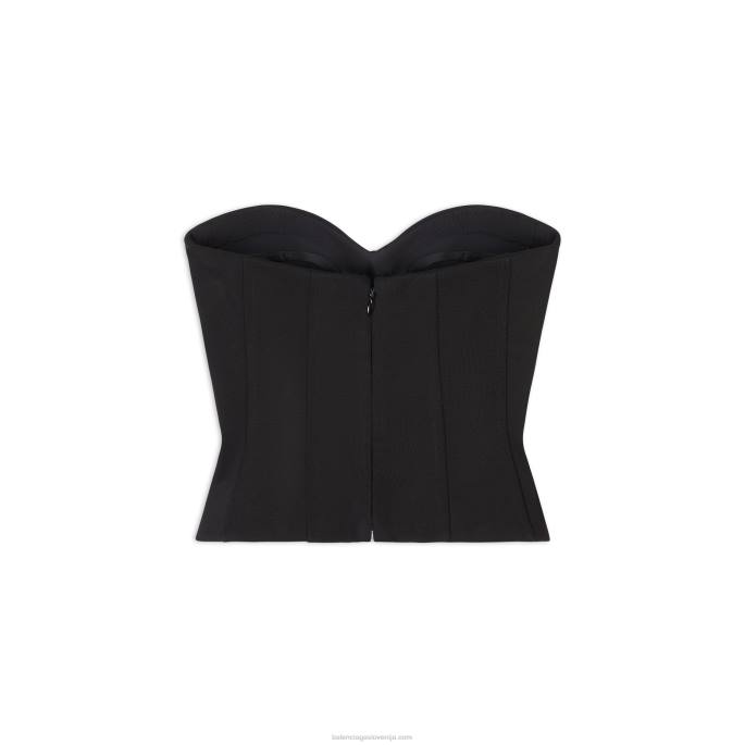 ženski top s prsi Balenciaga Črna N4DP101