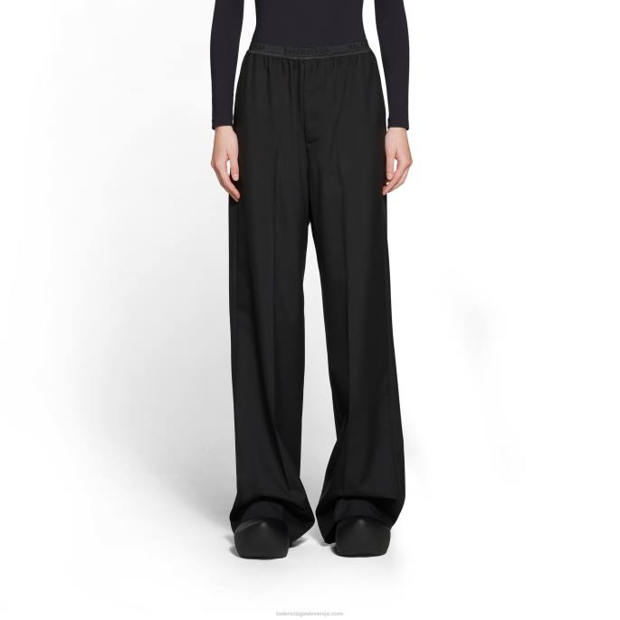 ženske elastične hlače Balenciaga temno rdeča N4DP45