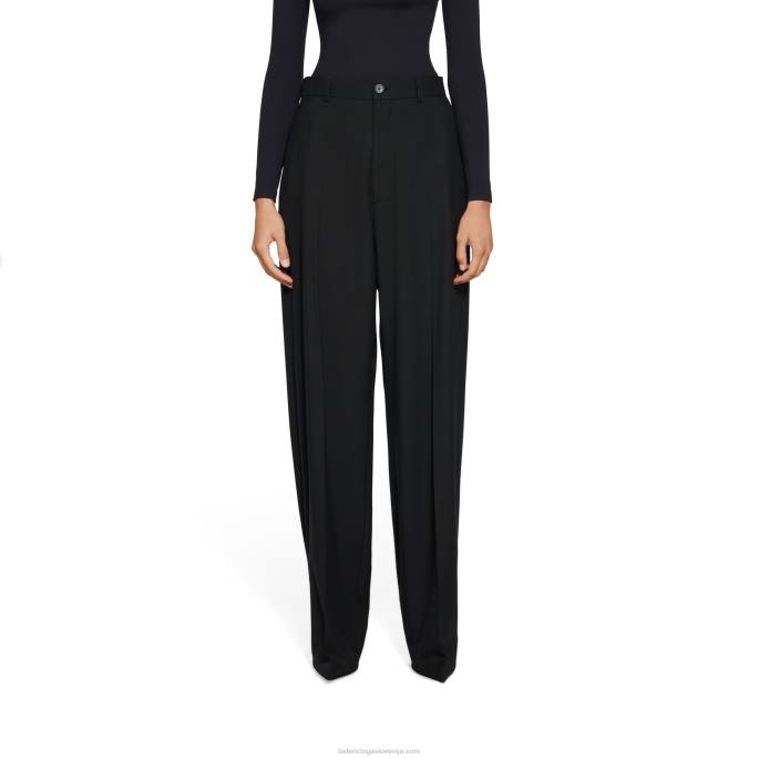 ženske hlačne čevlje po meri noža Balenciaga bela/črna N4DP27