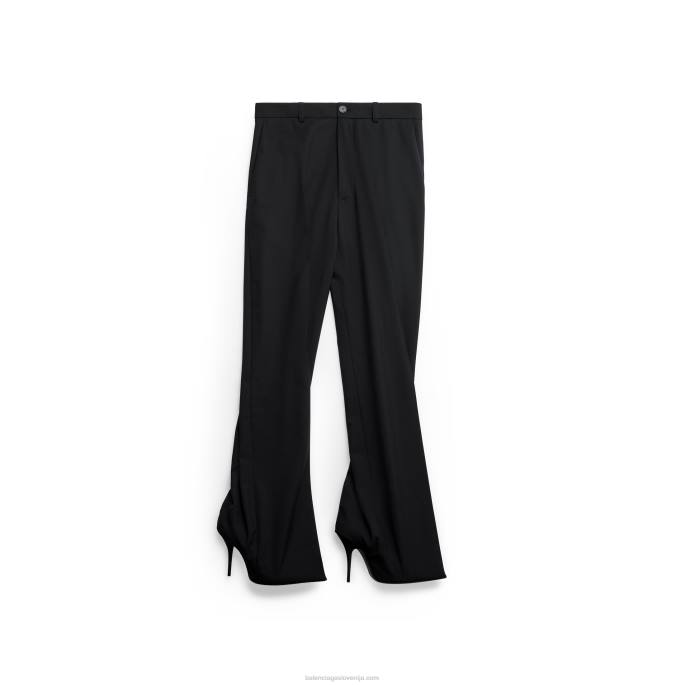 ženske hlačne čevlje po meri noža Balenciaga bela/črna N4DP27