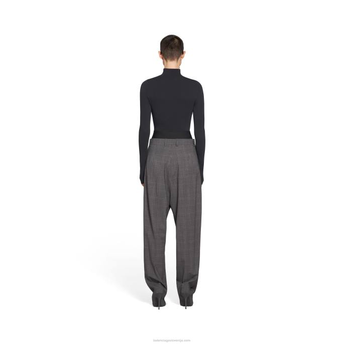 ženske hlačne čevlje po meri noža Balenciaga črnobela N4DP25