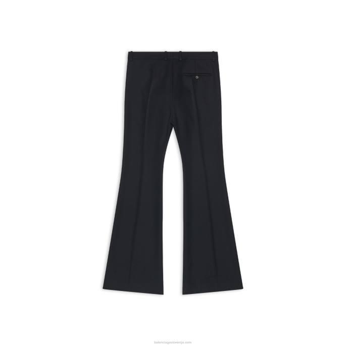 ženske krojene široke hlače Balenciaga Črna N4DP1107