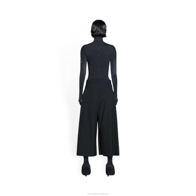 ženske ohlapne kratke hlače Balenciaga Črna N4DP98