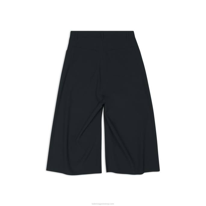 ženske ohlapne kratke hlače Balenciaga Črna N4DP98
