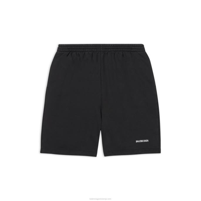 moške kratke hlače Balenciaga Črna N4DP1000