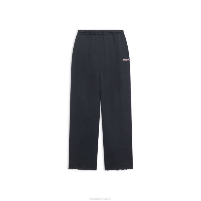 tekaške hlače za ženske politične kampanje Balenciaga Črna N4DP985