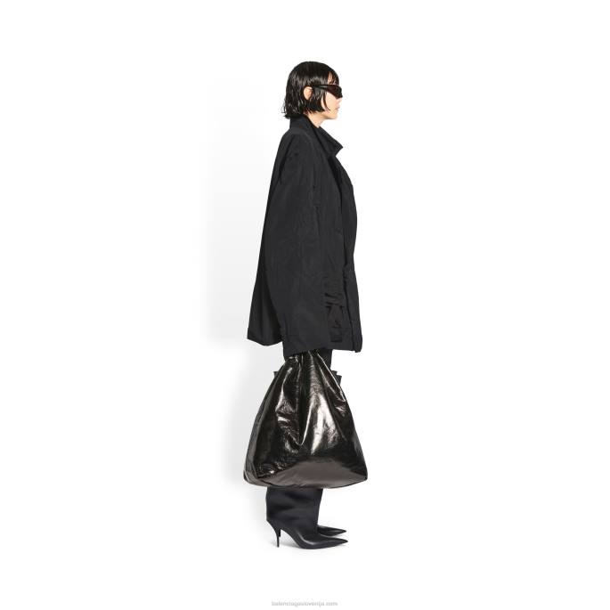 ženska jakna za pakiranje Balenciaga Črna N4DP1123
