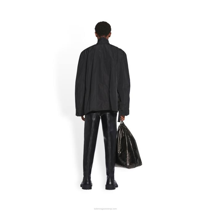 ženska jakna za pakiranje Balenciaga Črna N4DP1123